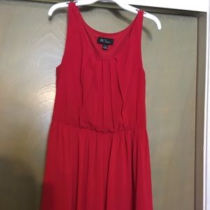 BCX red dress with cute belt.